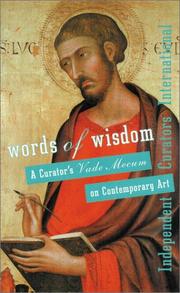 Cover of: Words of Wisdom: A Curator's Vade Mecum