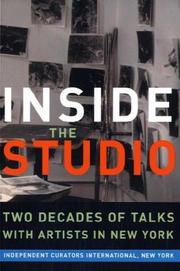 Cover of: Inside the Studio: Talks With New York Artists