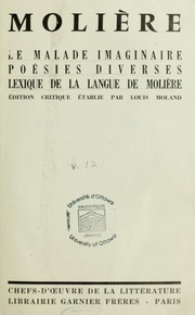Cover of: [Oeuvres complètes]