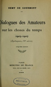 Cover of: Epilogues, réflexions sur la vie by Remy de Gourmont