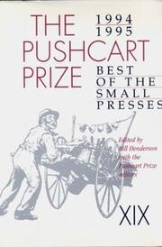 Cover of: The Pushcart Prize XIX: Best of the Small Presses (1994 - 1995)