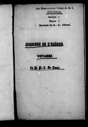 Cover of: Missions de l'Orégon et voyages aux Montagnes Rocheuses aux sources de la Colombie, de l'Athabasca et du Sascatshawin en 1845-46