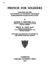 Cover of: French for Soldiers: Prepared for the Department of University Extension ...