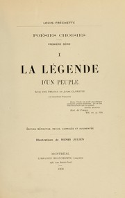 Cover of: La légende d'un peuple