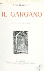Cover of: Il Gargano.