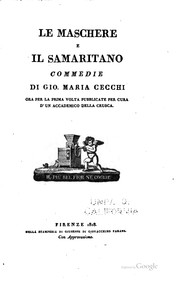 Cover of: Le maschere, e Il Samaritano