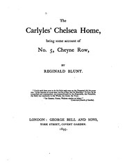 Cover of: The Carlyles' Chelsea home: being some account of No. 5, Cheyne Row