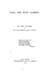 Cover of: Wall and Roof Climbing