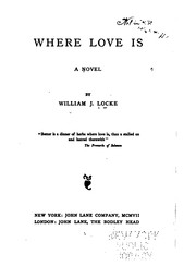 Cover of: Where Love is: A Novel