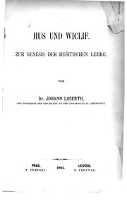Cover of: Hus and Wiclif. by Johann Loserth