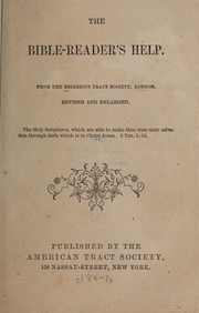 Cover of: The Bible-reader's help