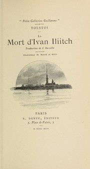 Cover of: La mort d'Ivan Iliitch by Лев Толстой