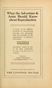 What the advertiser & artist should know about reproduction by Linnings. [from old catalog]