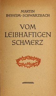 Cover of: Vom leibhaftigen Schmerz.