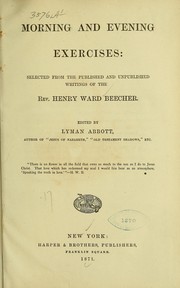 Cover of: Morning and evening exercises by Henry Ward Beecher