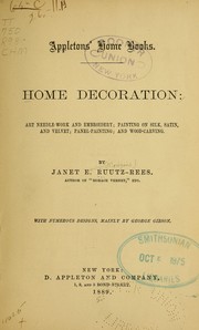 Cover of: Home decoration