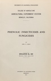 Cover of: Phenolic insecticides and fungicides