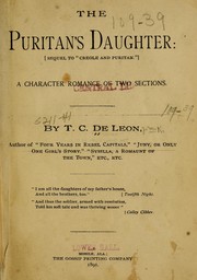 Cover of: The Puritan's daughter: <sequel to "Creole and Puritan."> A character romance of two sections.