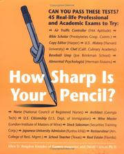 Cover of: How sharp is your pencil?