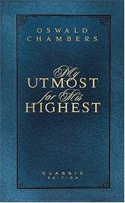 Cover of: My Utmost for His Highest (Special Edition) by Oswald Chambers