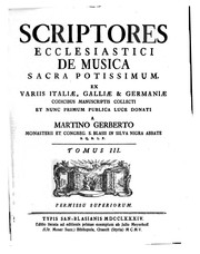 Cover of: Scriptores ecclesiastici de musica sacra potissimum.