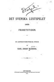 Cover of: Det Svenska Lustspelet under Frihetstiden