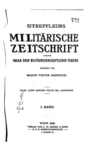 Cover of: Streffleurs militärische Zeitschrift by 