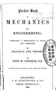 Cover of: Pocket-book of mechanics and engineering.