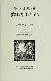 Celtic folk and fairy tales by Joseph Jacobs