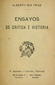 Cover of: Ensayos de critíca e historia