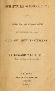 Cover of: Scripture geography | Edward Wells