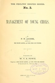 Cover of: Management of young chicks | P. H. Jacobs