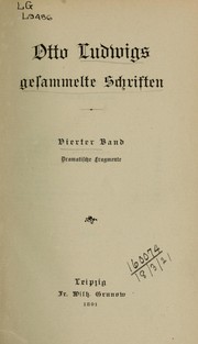 Cover of: Gesammelte Schriften by Otto Ludwig