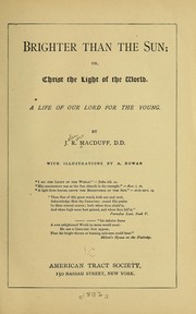 Cover of: Brighter than the sun