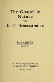 Cover of: The gospel in nature