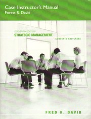 Cover of: Case Instructor's Manual