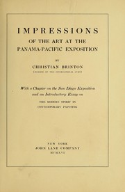 Impressions of the art at the Panama-Pacific Exposition by Christian Brinton