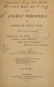 Cover of: The angels' whispers by Daniel C. Eddy