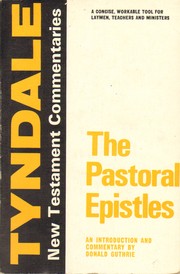 Cover of: The Pastoral Epistles by 