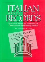 Italian genealogical records by Trafford R. Cole