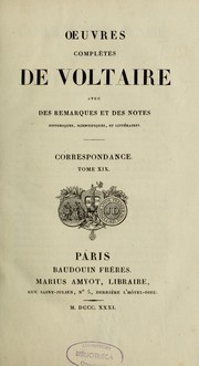 Oeuvres complètes by Voltaire