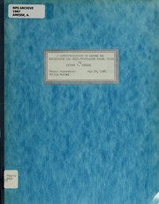 Cover of: A computerization of series 60 resistance and self-propulsion model tests