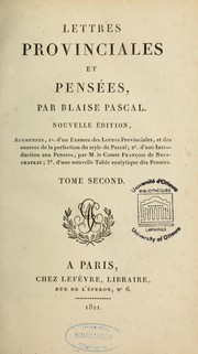 Cover of: Lettres provinciales et Pensées by Blaise Pascal
