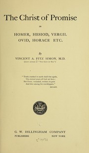 Cover of: The Christ of promise in Homer