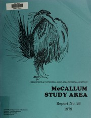 Cover of: McCallum study area: resource & potential reclamation evaluation