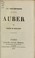 Cover of: Auber