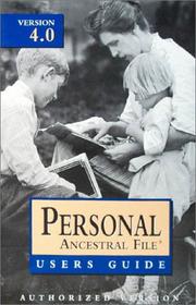 Cover of: Personal Ancestral File: Version 4.0 : Users Guide