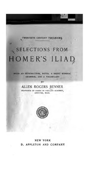 Cover of: Selections from Homer's Iliad