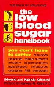Cover of: The Low Blood Sugar Handbook: You Don't Have to Suffer