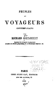 Cover of: Peuples et voyageurs contemporains